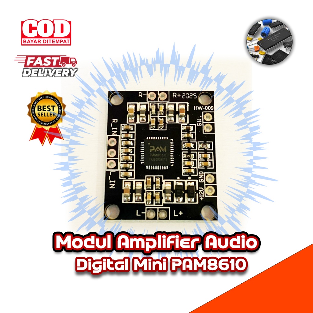 Kit  Modul Ampli PAM 8610 Digital Amplifier Board Class D Premium