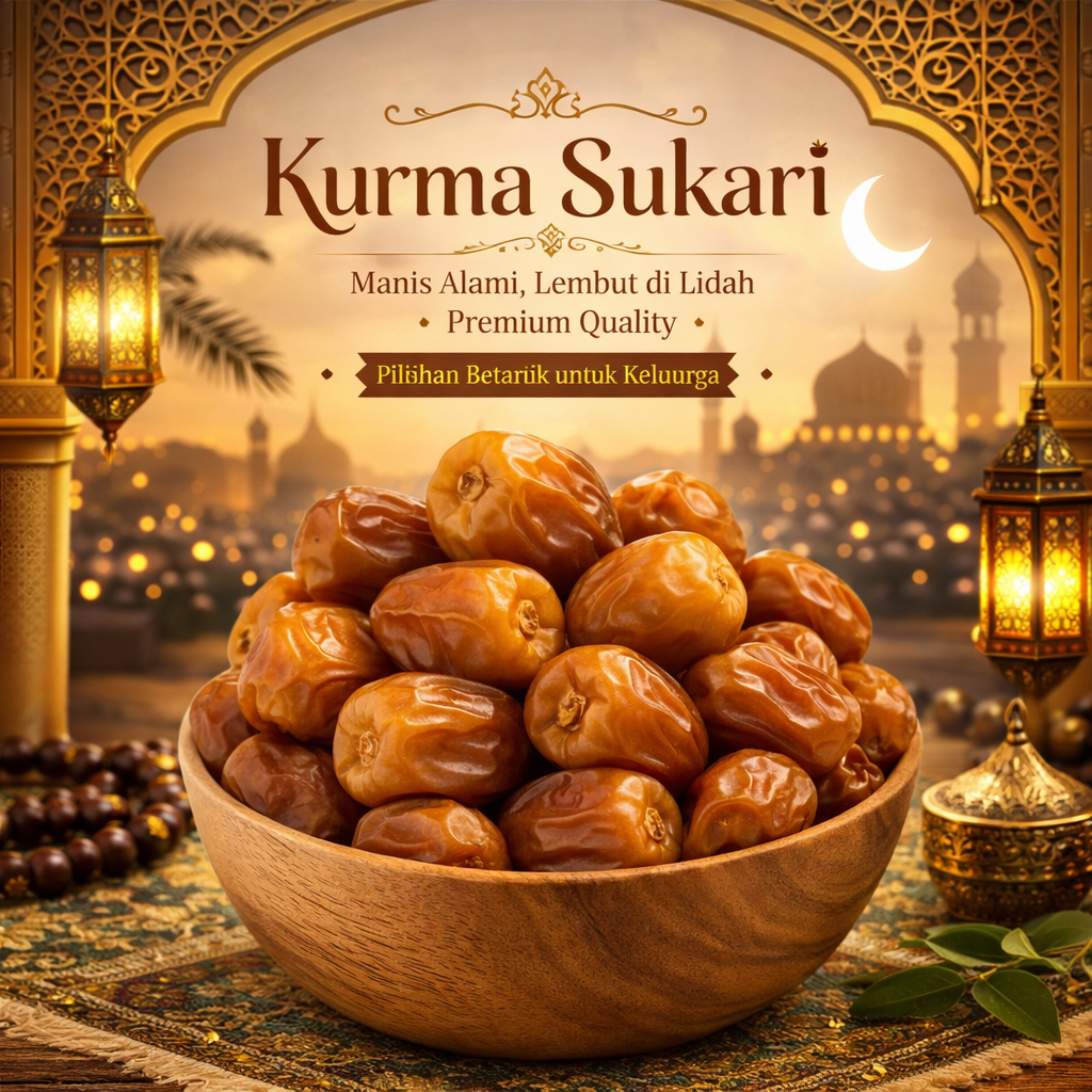 Kurma sukari premium kemasan 3 kg/kurma raja/oleh oleh haji dan umroh