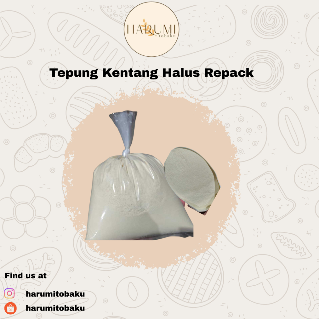 Tepung kentang Halus / Potato Starch / Pati Kentang - Repack