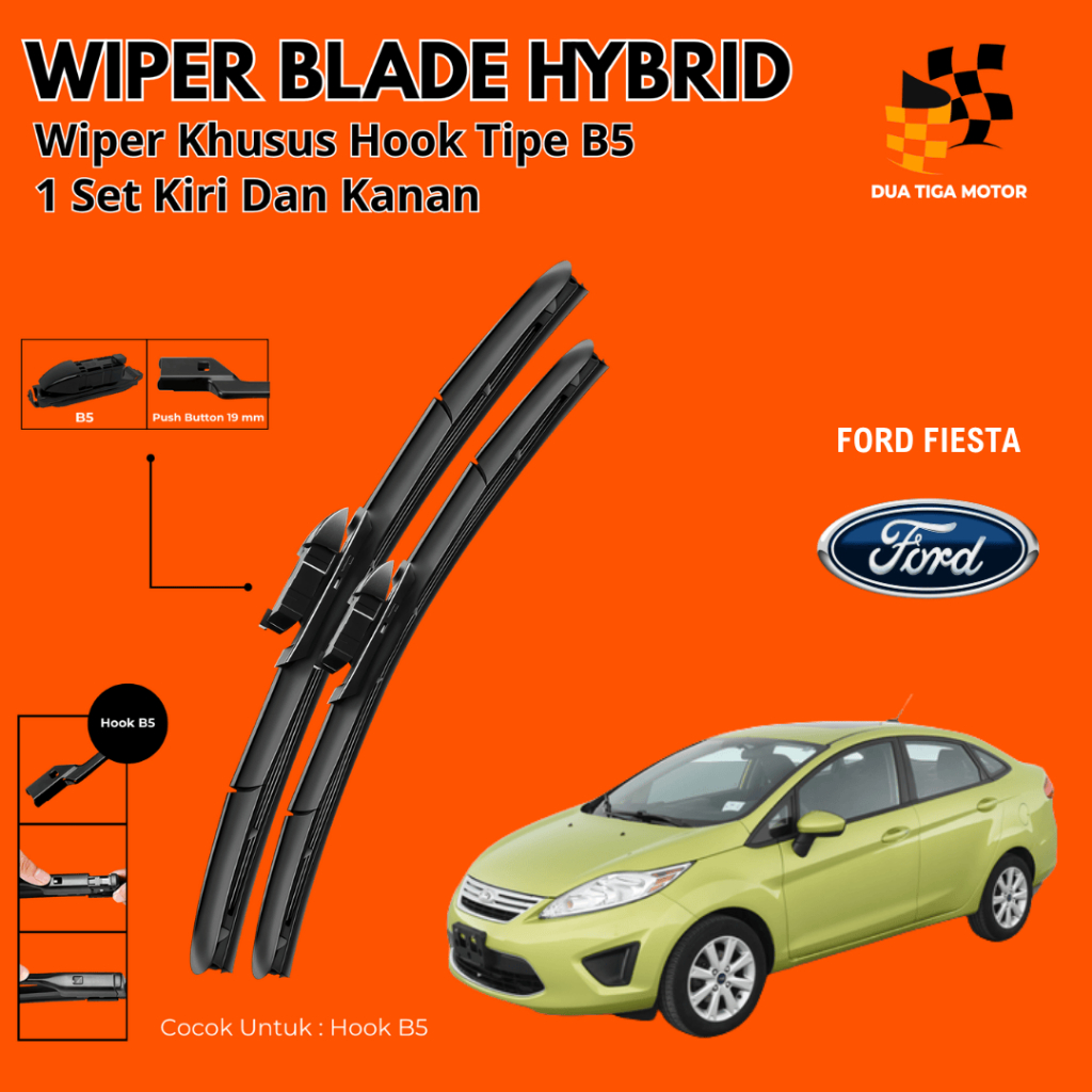 Wiper Ford Fiesta Hybrid Kaca Depan Mobil