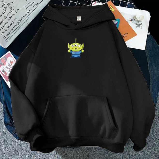 Toy Story Hoodie Wanita Pria Little Green Man Size L/XL XXL Switer Hudie Aesthetic warna Lilac Hoodi