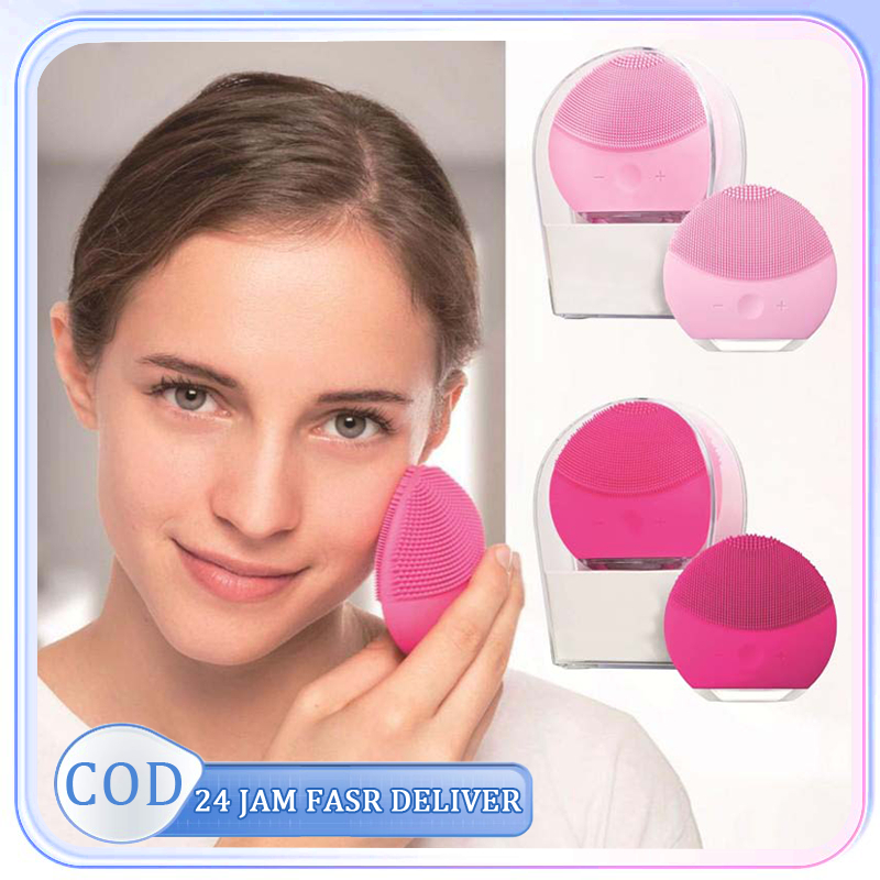 Facial Cleansing Brush Alat Cuci Muka Elektrik Penggosok Wajah Facial Sonic Cleansing