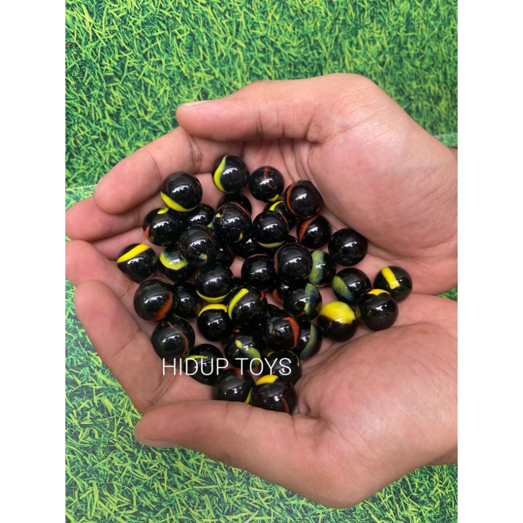 50 PCS KELERENG / GUNDU HITAM POLET
