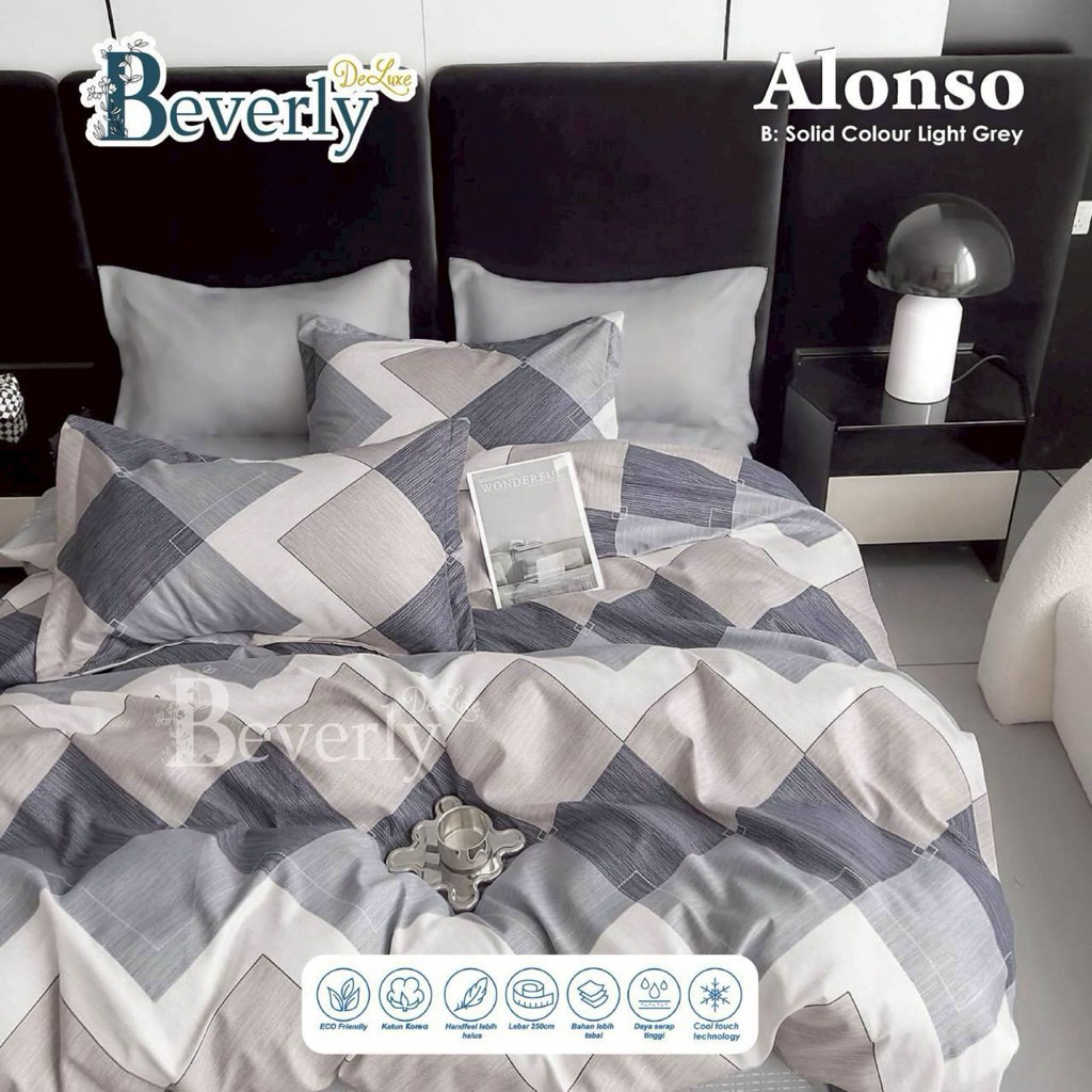 BEDCOVER SET SPREI SPREI KATUN LOKAL PREMIUM ALONSO