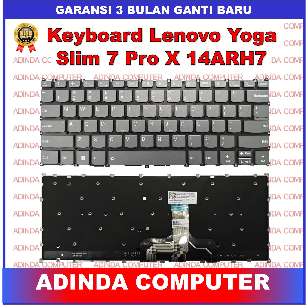 Keyboard Lenovo Yoga Slim 7 ProX Pro X 14ARH7 14IAH7 82TL 82TK