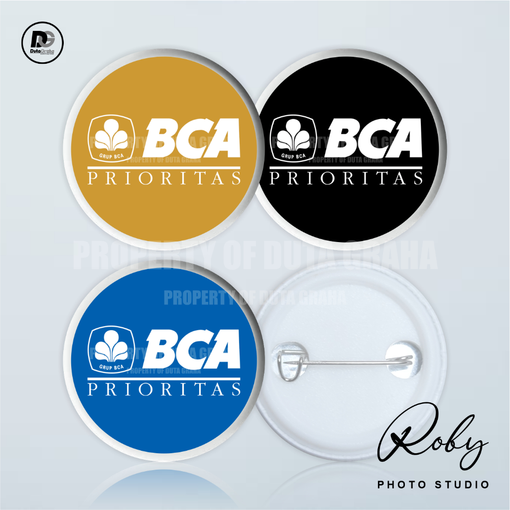 [PIN PRESS] BCA PRIORITAS Pin Bros Aksesoris Souvenir BANK INDONESIA