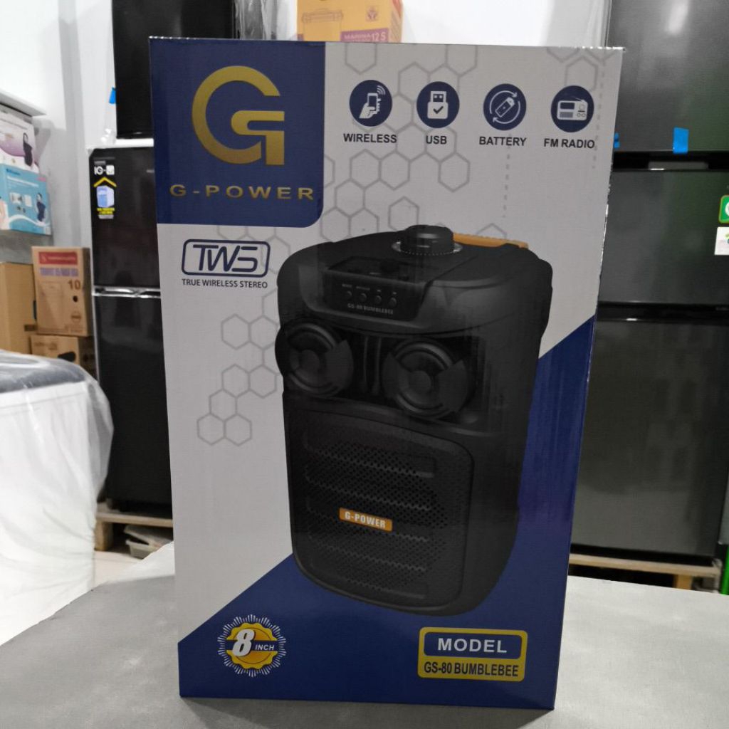 speaker  g power gs 80 Bumblebee free mic