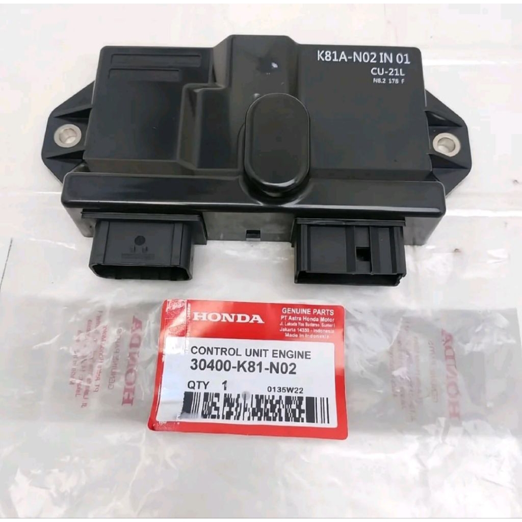 ECCU ECM ECU 30400-K81-NO2 ECU CDI BEAT ESP, BEAT STREET, BEAT ECO, K81A-NO2 IN O1