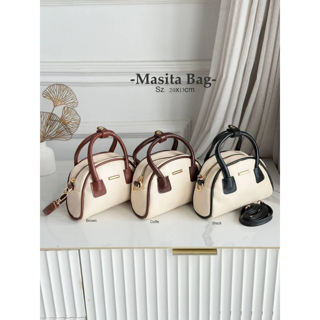 MASITA BAG – Tas Selempang Retro Modern Two-Tone