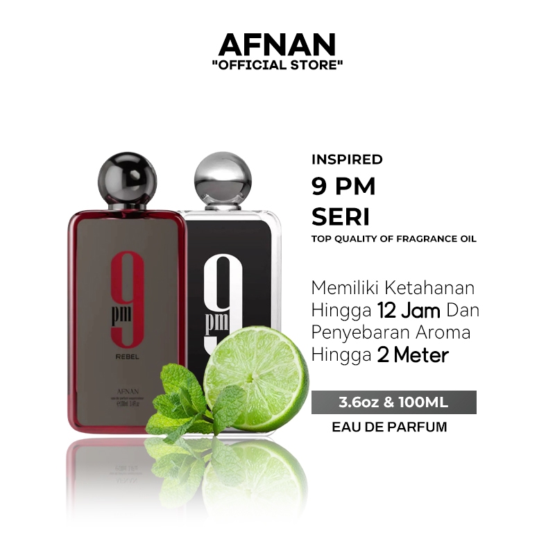 Afnan 9 PM Rebel Parfum 100ML, Afnan 9 PM Parfum 100ML, Afnan Official Store, Fragrance World, Afnan