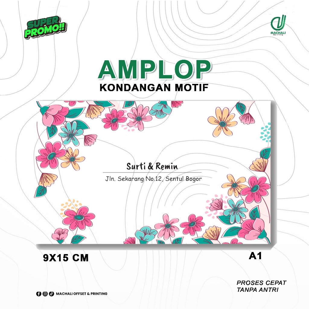 ( 1 HARI JADI ) isi 100 Amplop Kondangan ,Amplop Jagong Amplop Buwuhan Custom Nama Dan Alamat