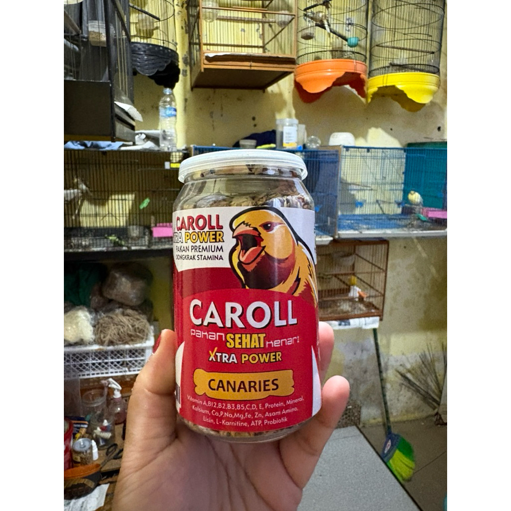 Kenari Caroll pakan kenari penambah birahi stamina males bunyi