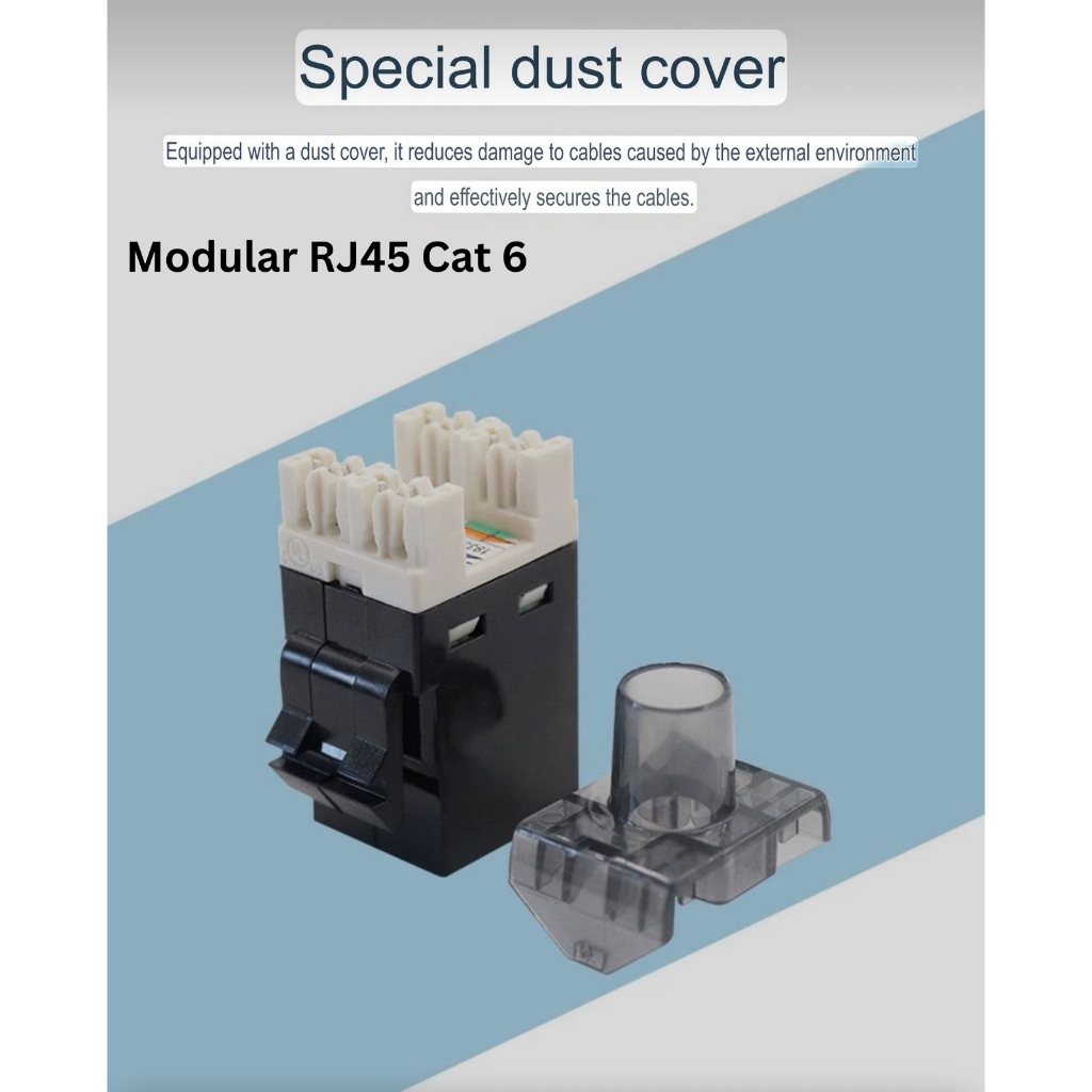 MODULAR JACK RJ45 CAT 6 COMMSCOPE JACK MODULAR CAT6 UTP FTP RJ45