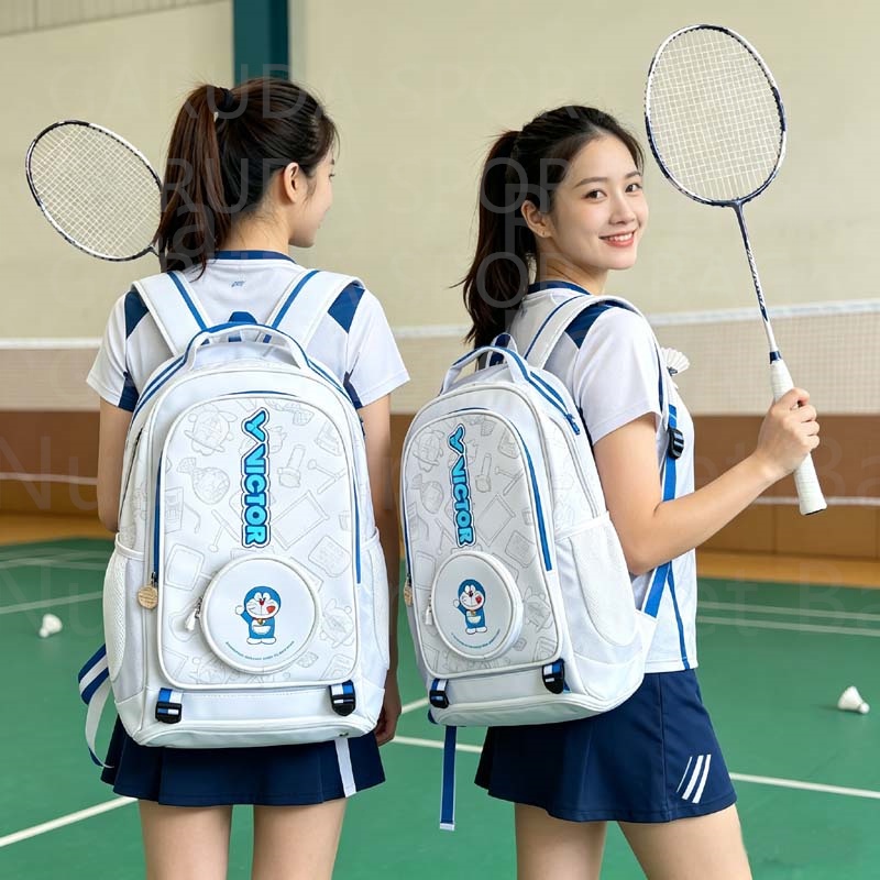 Doraemon Tas Raket Badminton Victor Kualitas Original untuk Pemain Bulutangkis Profesional dan  Rans