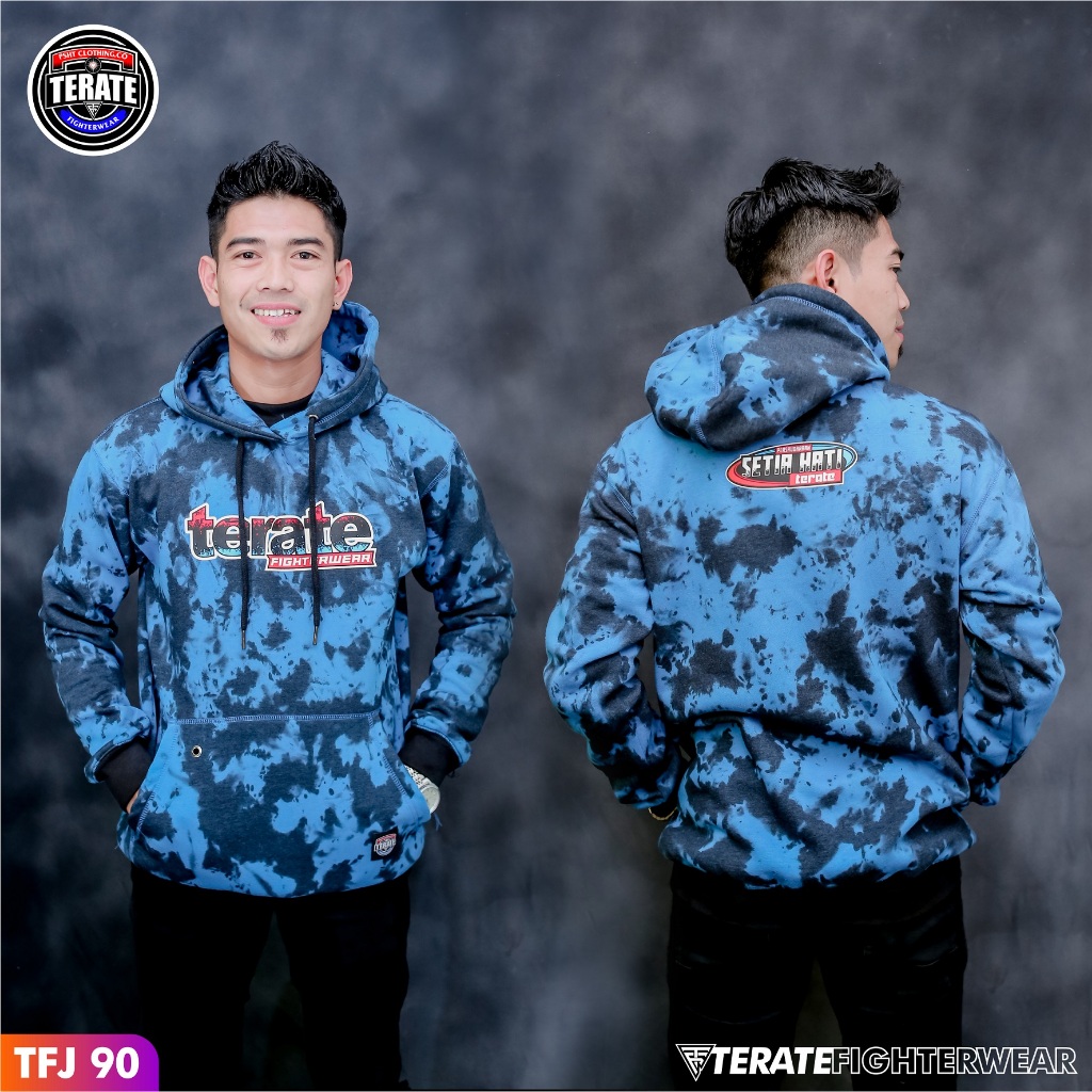 JAKET HOODIE PSHT TIEDYE KEREN JAKET SH TERATE DISTRO TERATE FIGHTERWEAR TFJ 90