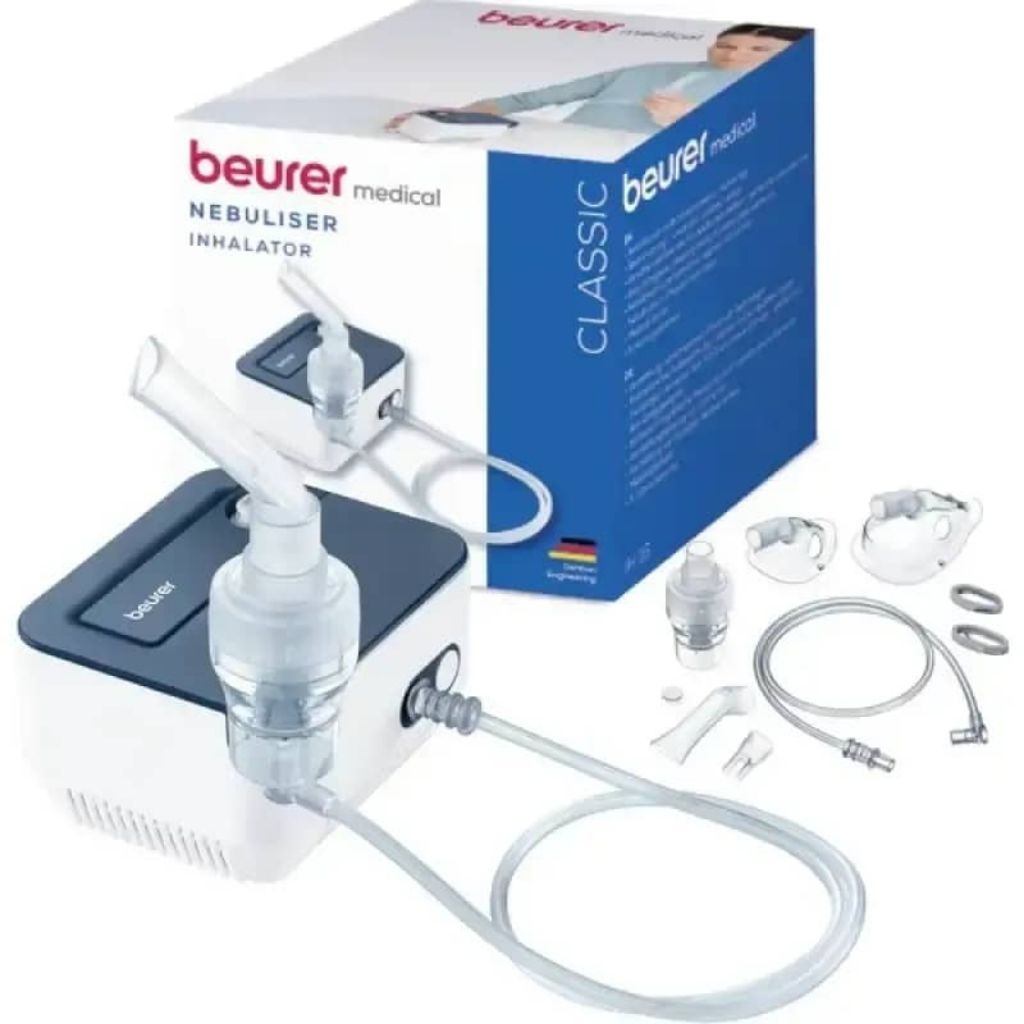 nebulizer compressor beurer medical alat bantu terapi uap untuk menghilangkan dahak / inhalator / ne