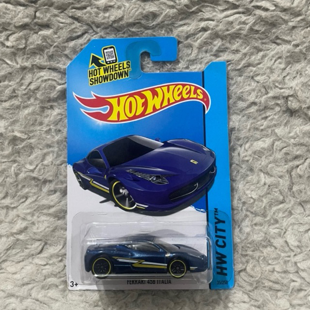 Hot Wheels Ferrari 458 Italia Blue