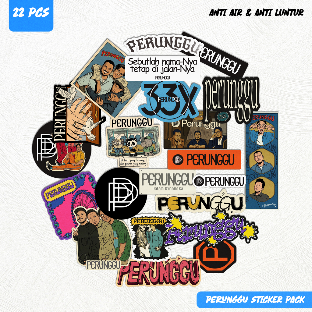 Stiker Band PERUNGGU Pack 22 Pcs sticker pack