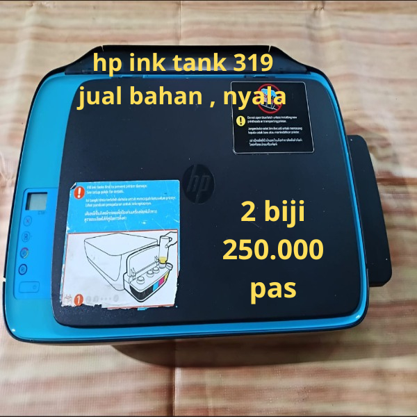 hp ink tank 319 print scan copy , jual bahan