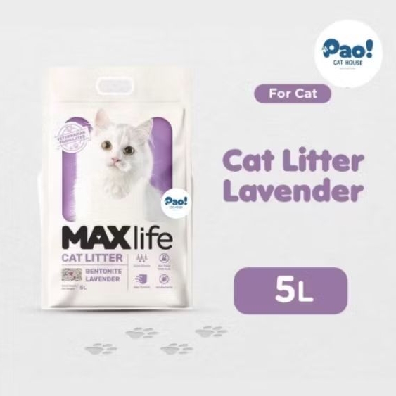 MAXlife Cat Litter/ Pasir Kucing Lavender 5 Liter Bag