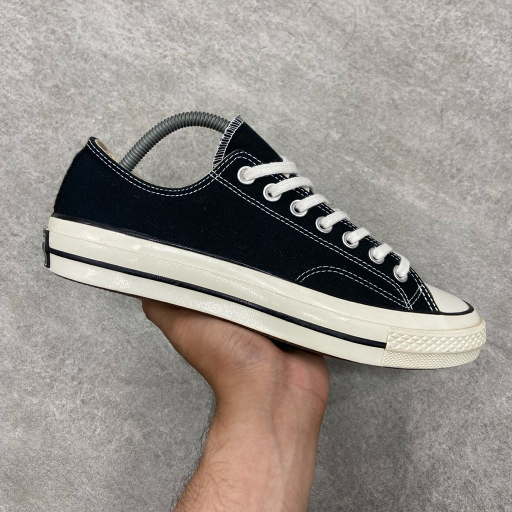 [Size 41.5] Converse Chuck Taylor All Star 70S Low Black White 2019 (162058C) Second Original Kondis