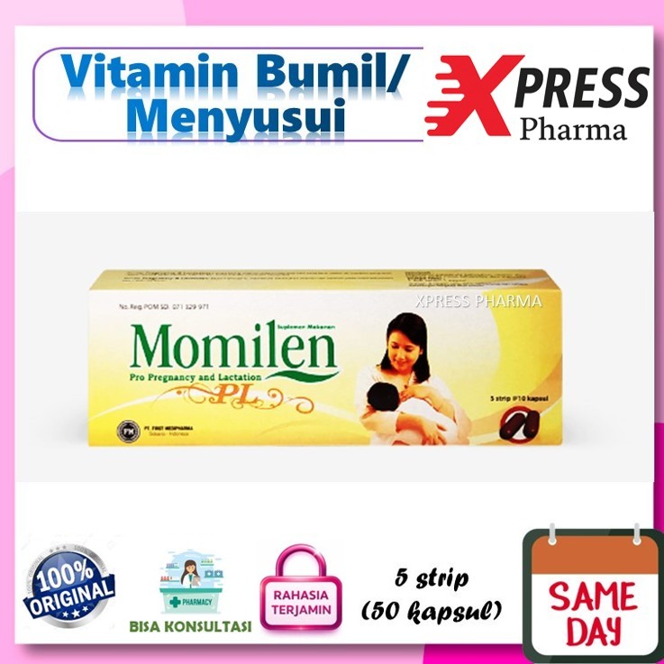 XPRESS  Momilen PL DUS 50 kapsul for Pregnancy and Lactation Laktasi Lactasi Lactaties Pregnant Vita