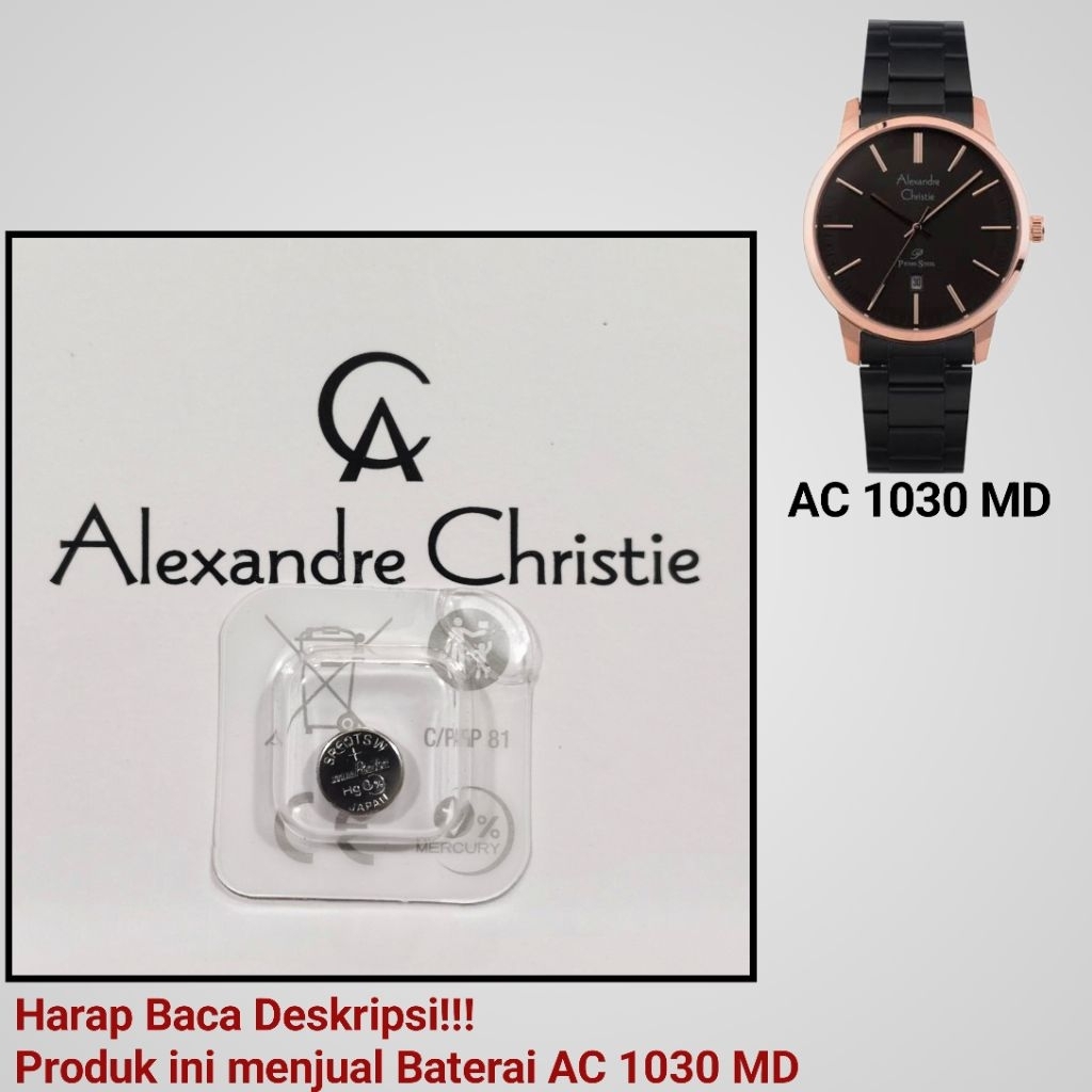 Baterai Jam Tangan Alexandre Christie AC 1030 MD