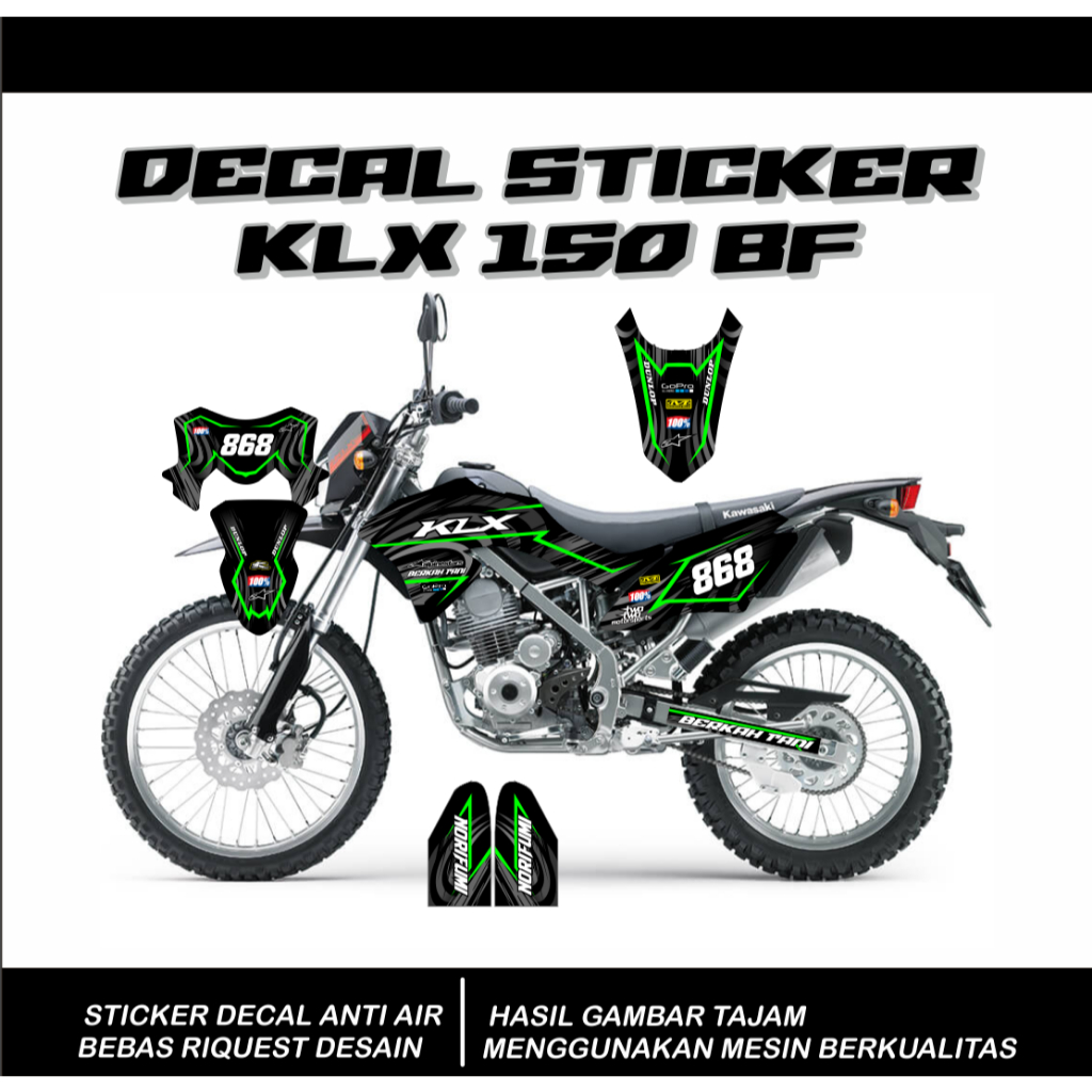 sticker decal klx 150BF  DECAL KLX BF
