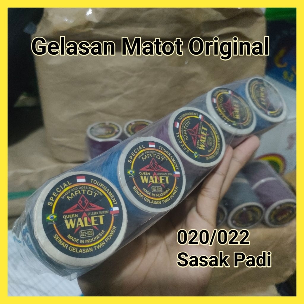 Gelasan Matot Walet Ori 020/022 10 Pcs