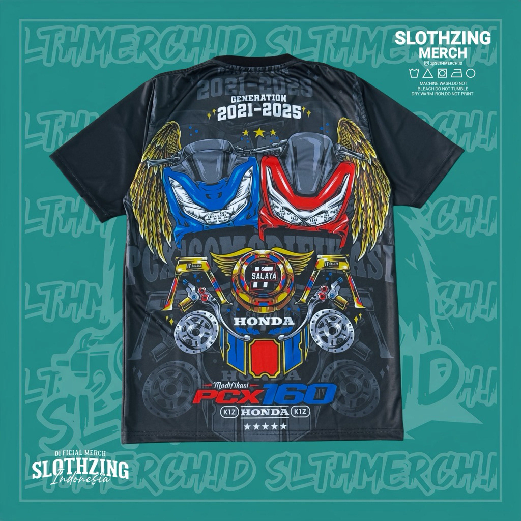 JERSEY THAILAND STYLE | PCX K1Z | SLOTHZING INDONESIA