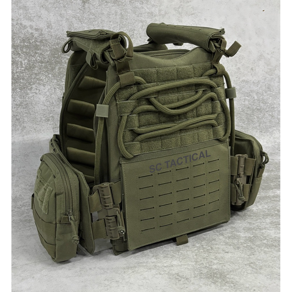 Body Vest Hijau TACTICAL JATAH BRIMOB 2025/Body Vest BRIMOB FULL LASERCUT