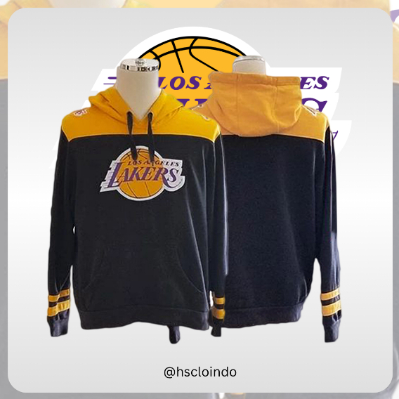 Jaket Basket XS-5XL Los Angeles Lakers NBA Basketball Western Conference Team Hoodie Jumper Bahan Ka