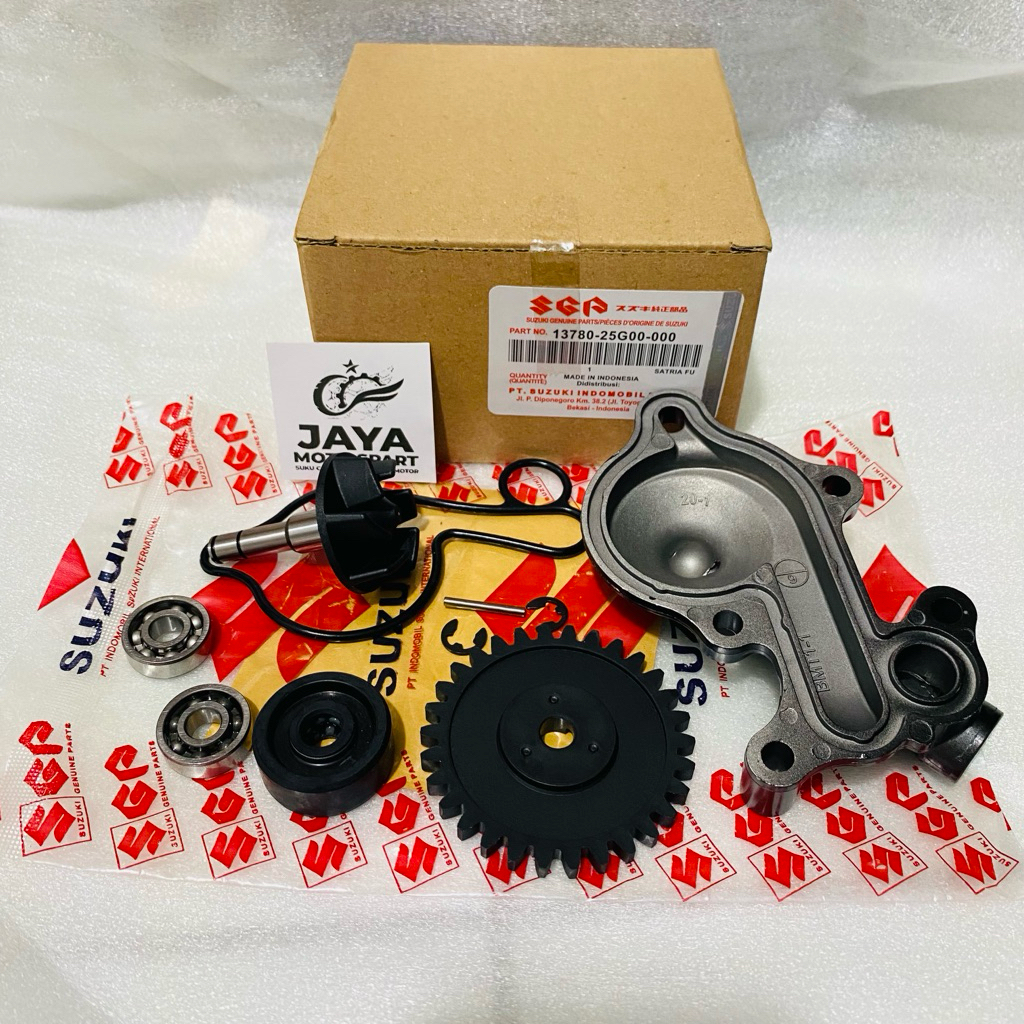 WATERPUMP SET RADIATOR SET ASSY KOMPLIT AS SEAL SIL KIPAS GIGI TUTUP GSX 150 SATRIA FU 150 FI