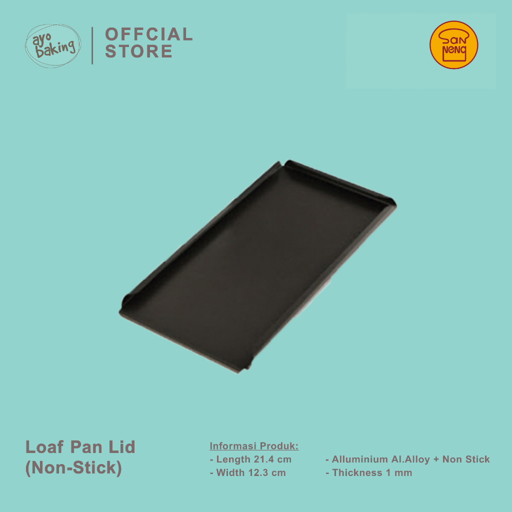 SANNENG SN20822 385g Loaf Pan (Non Stick Series1000) W/O Lid (Tutup Saja) 21x9x7cm | Tutup Loyang Ro