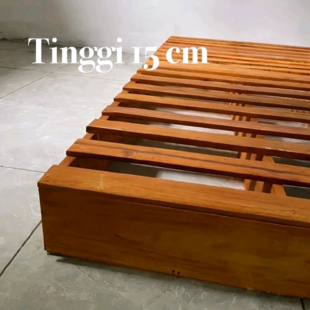 Dipan Kayu Tinggi 15cm Dipan Minimalis Dipan Kayu Solid Kokoh Dipan Kasur Dipan kayu Dipan Tatakan K