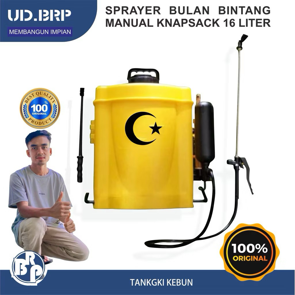Tangki Semprot Sawit Sprayer Cap Bulan Bintang 16 Liter / Alat Semprot Knapsack Perkebunan/Semprot K