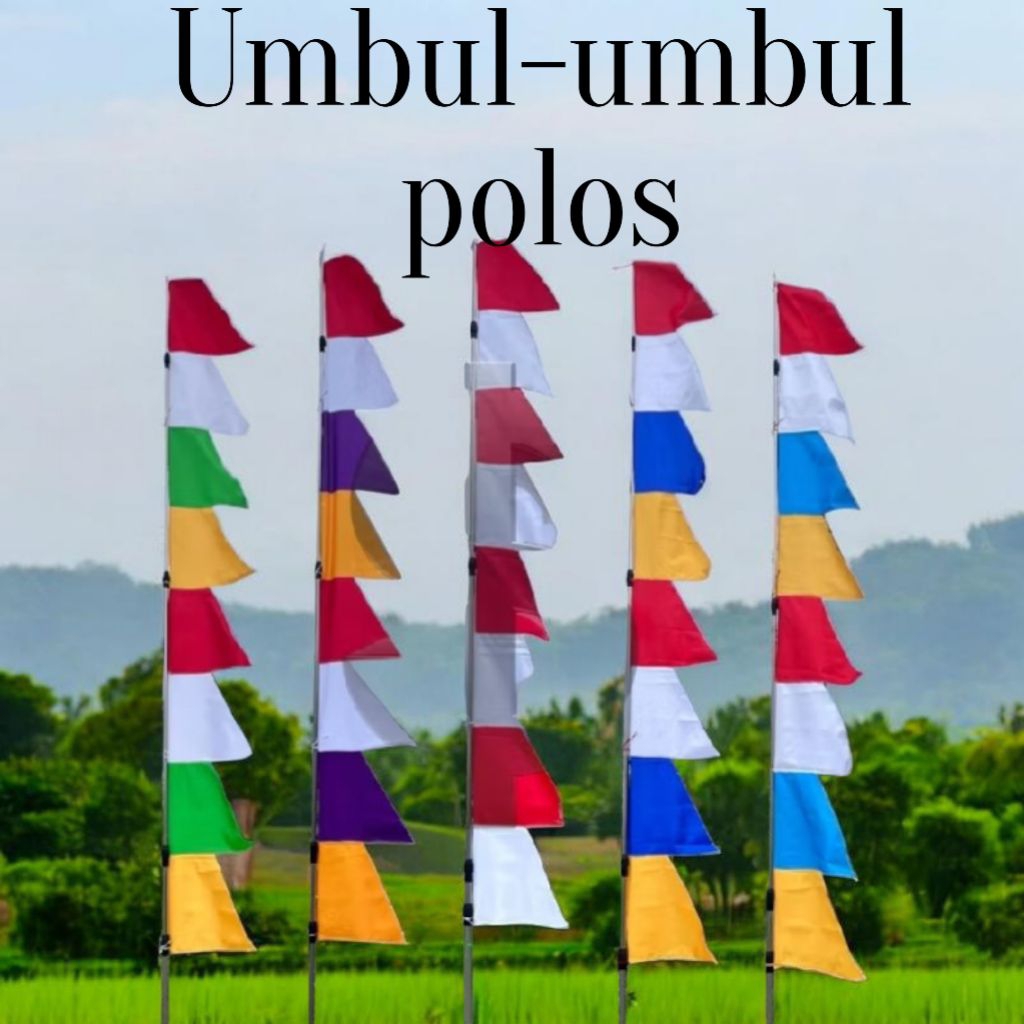 Bendera umbul-umbul polos,umbul-umbul warna warni