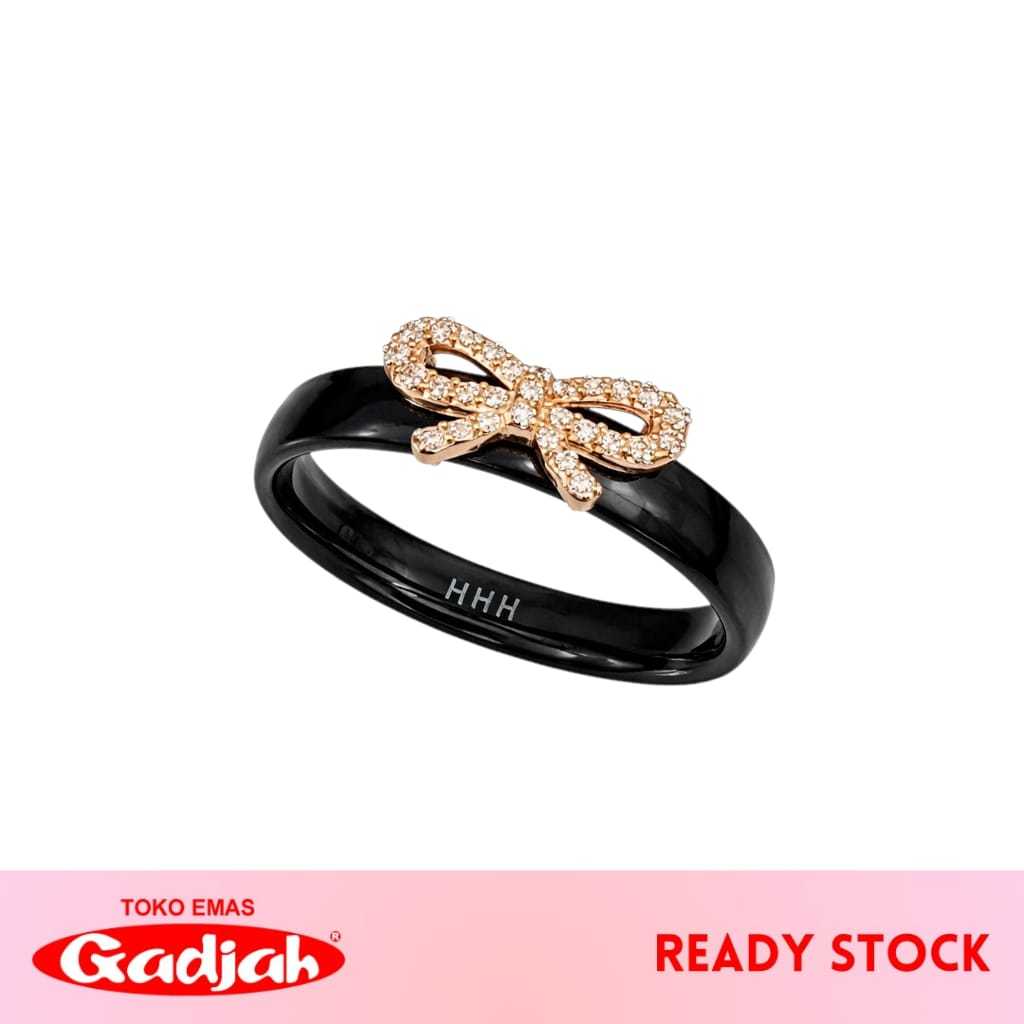 Cincin Emas Keramik Ribbon - Toko Emas Gadjah