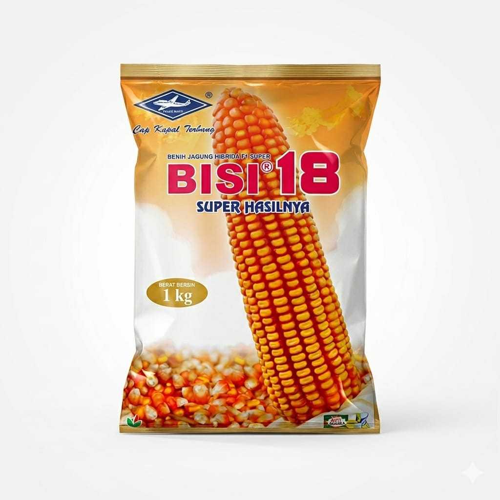 Benih Jagung Hibrida BISI 18 Cap Kapal Terbang Ori | Bibit Jagung Unggul Produktivitas Tinggi