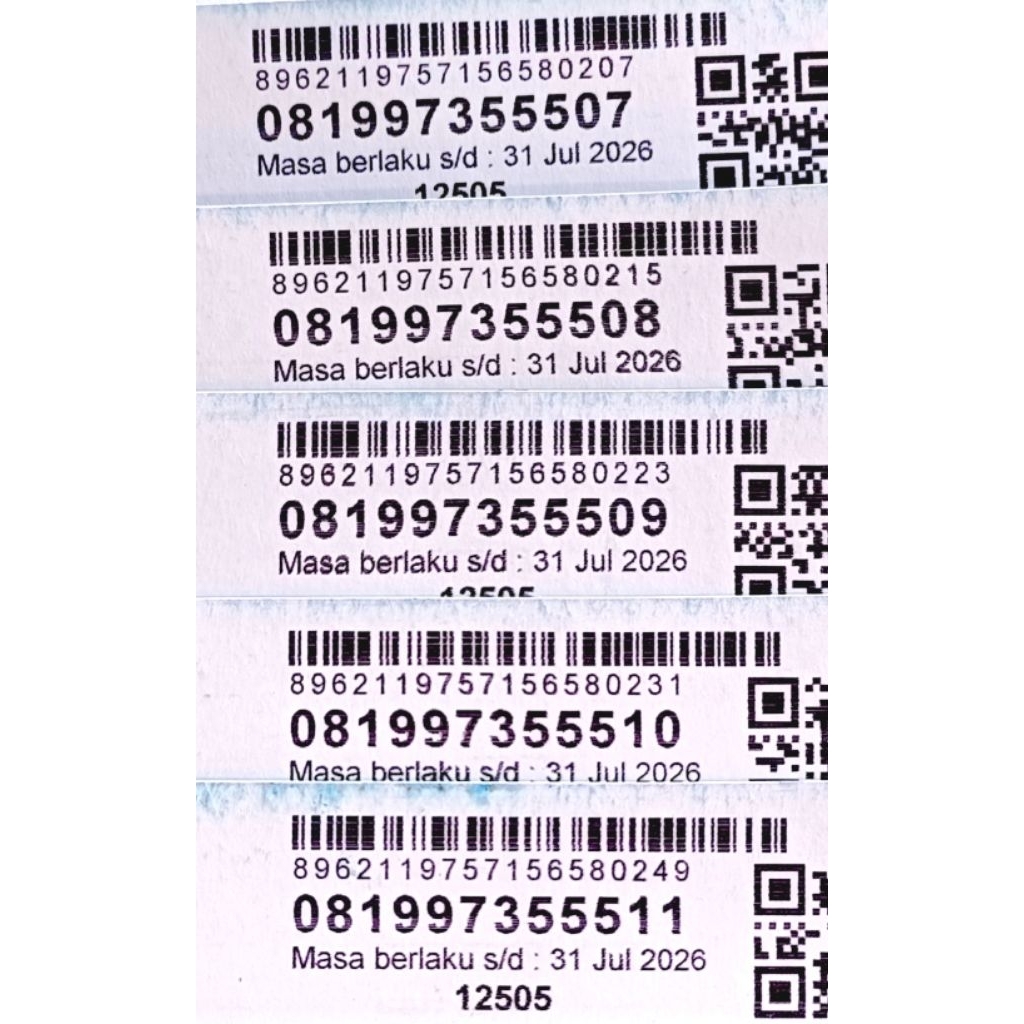 nomer XL 4G LTE super cantik 1234 2345 45678 mudah dihafal BONUS KUOTA INTERNET 3GB