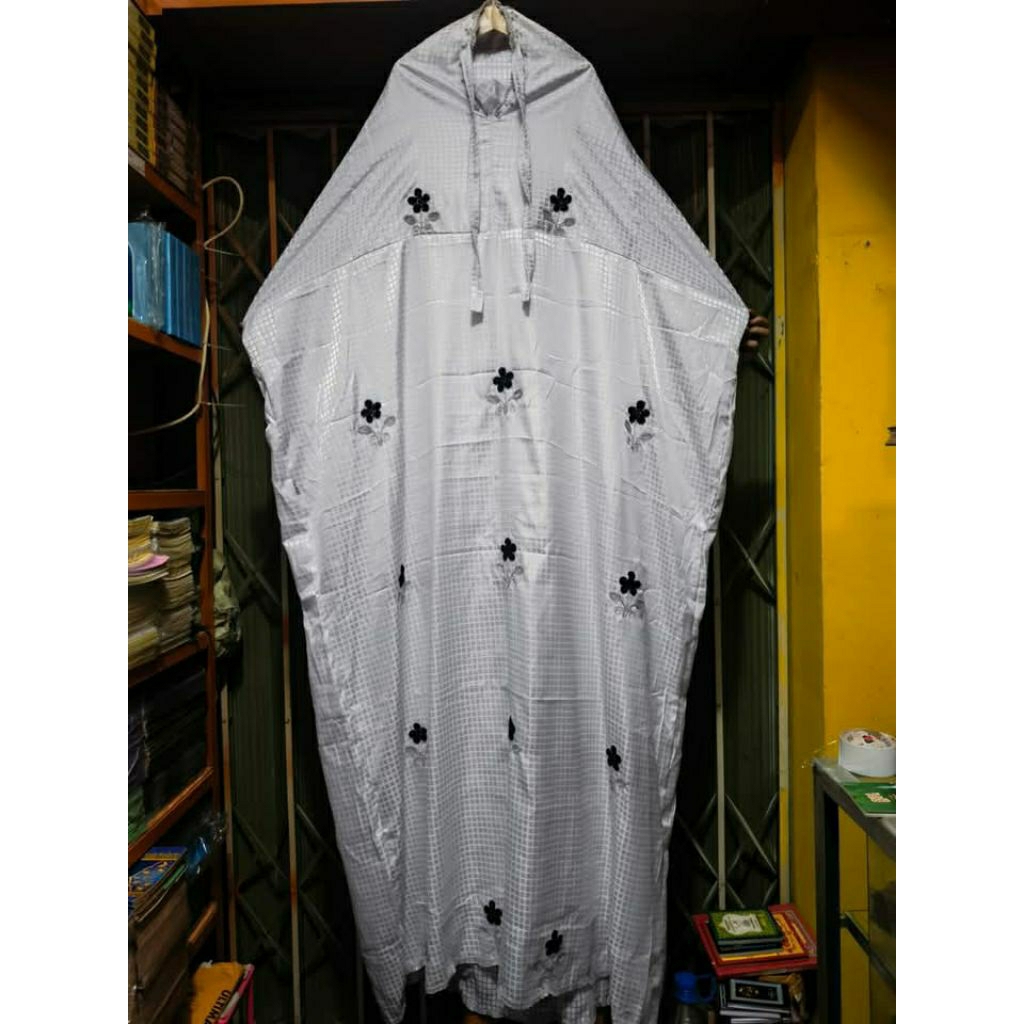 MGP SUTRA MUKENA MUKENAH GENTUR PICUNG BLUS GEBLUS MOTIF BUNGA STIK TABUR