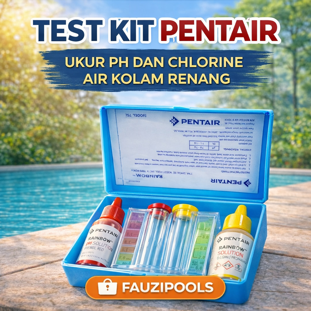 Test Kit Kolam Renang Pentair Rainbow ORIGINAL Alat Ukur PH dan CHLORINE Air Kolam Renang