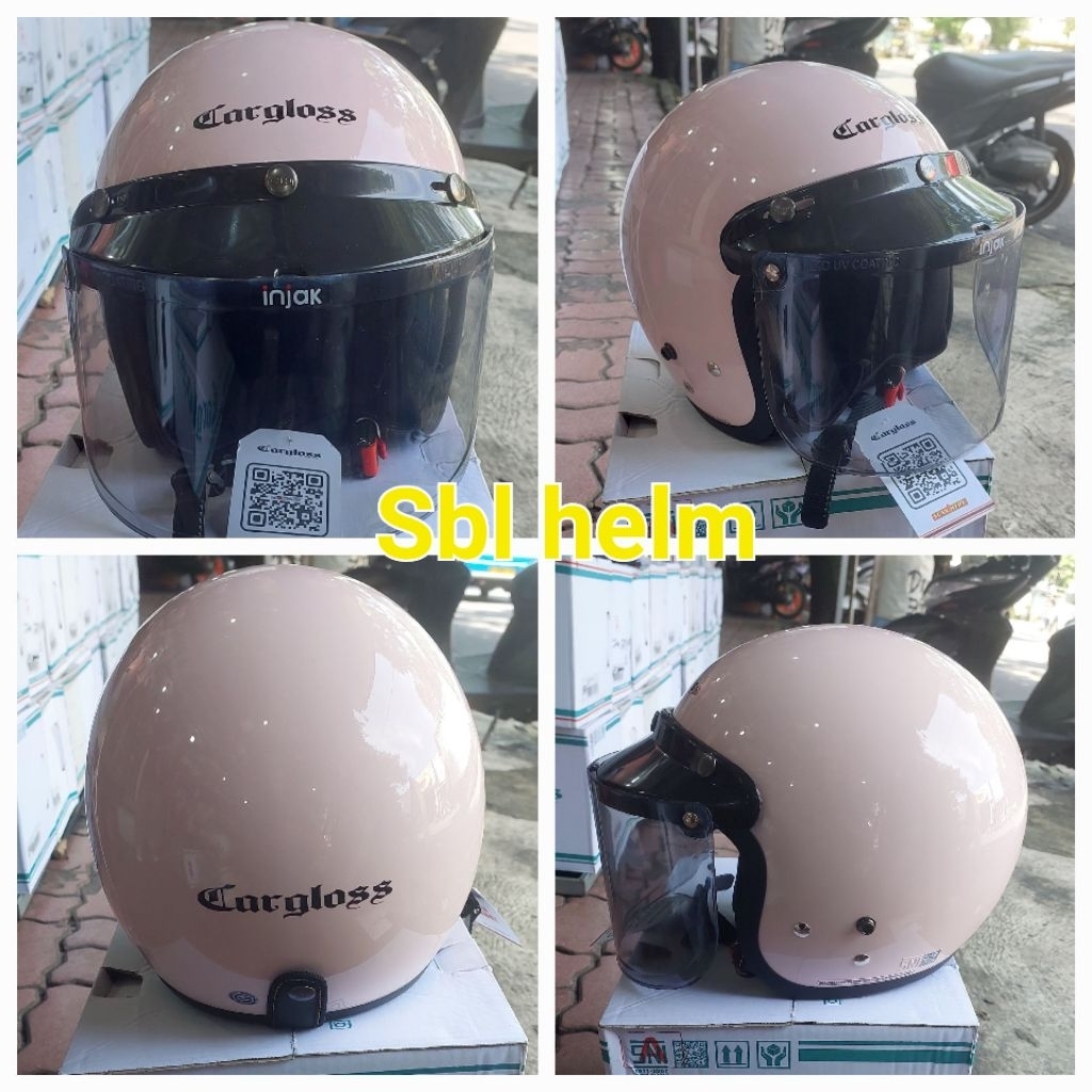 HELM CARGLOSS ORiGINAL1000 /% PAKAI KACA DATAR