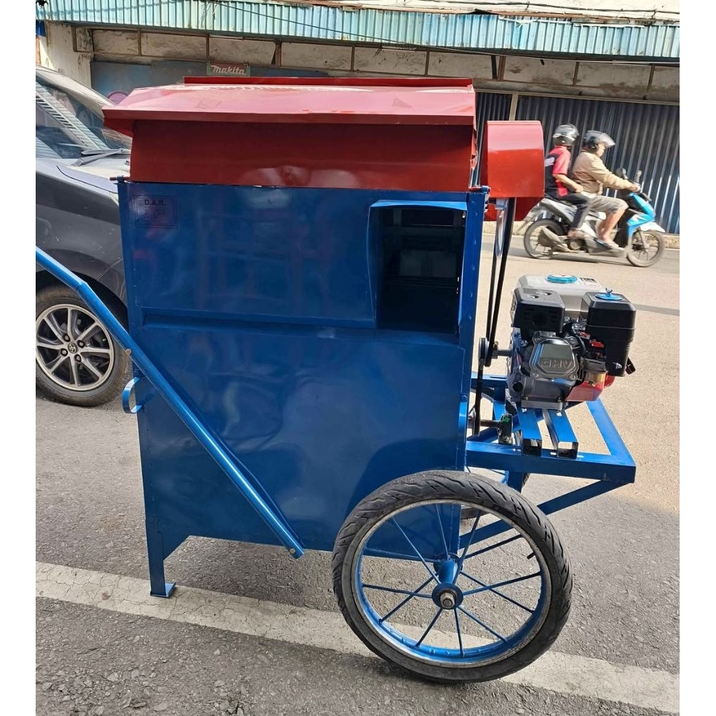 mesin perontok padi mini