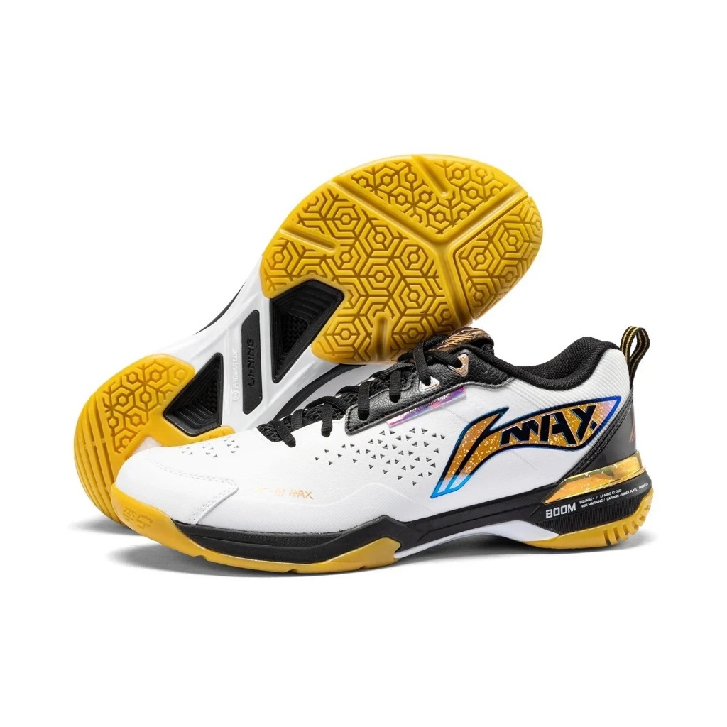 Li-Ning Blade Max Badminton Shoes - White/Gold
