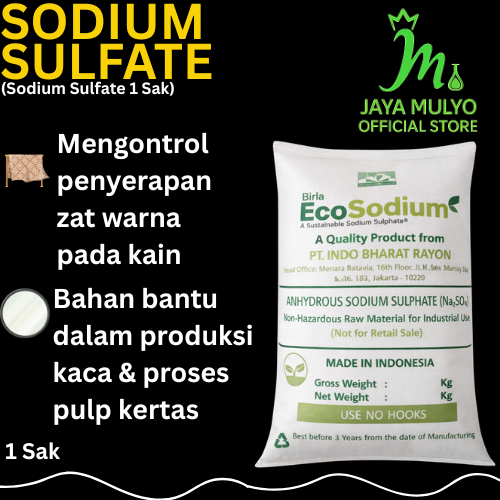 Sodium Sulfate 1 SAK / Sodium Sulfat / Natrium Sulfate / Natrium Sulfat / Bahan Sabun-Detergen