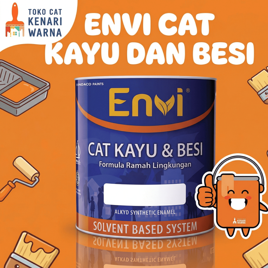 ENVI CAT KAYU DAN BESI - CAT KAYU DAN BESI 1 lt