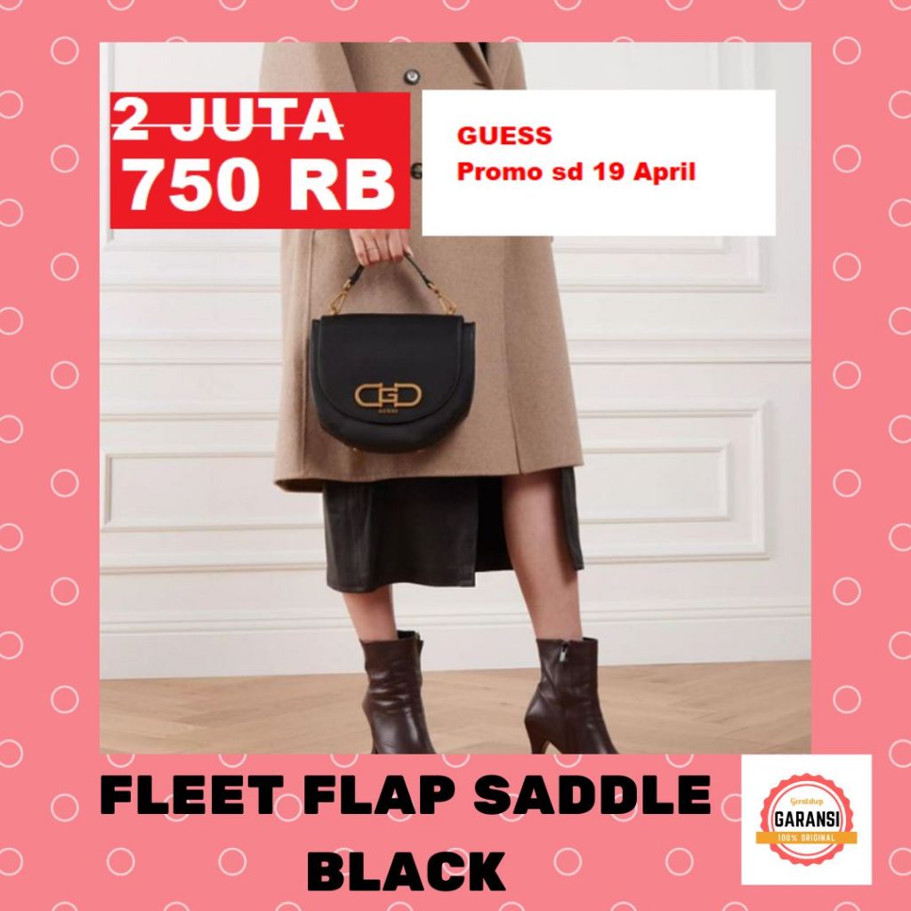 Tas Guess wanita seri FLEET FLAP SADDLE 100% original store