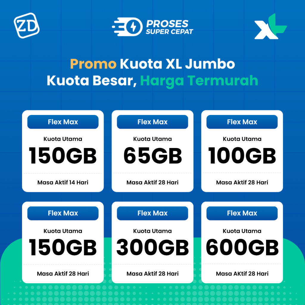 Isi Ulang Kuota XL Xtra Combo Flex Max Jumbo Super Besar