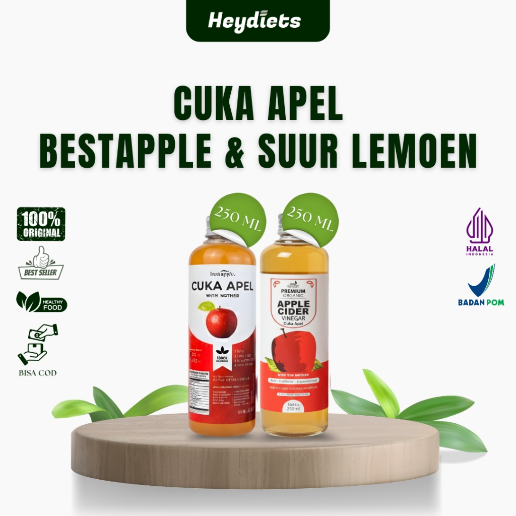 COD Makassar Cuka Apel Bestapple 250 ml BestHoney Original - Diet Detoks - Apple Cider Vinegar